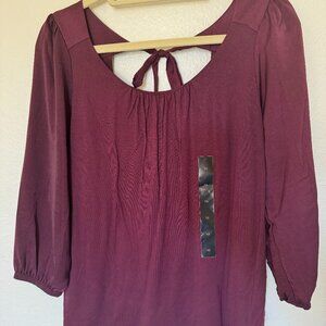 Banana Republic NWT Flowy tie-back Elastic cuffs